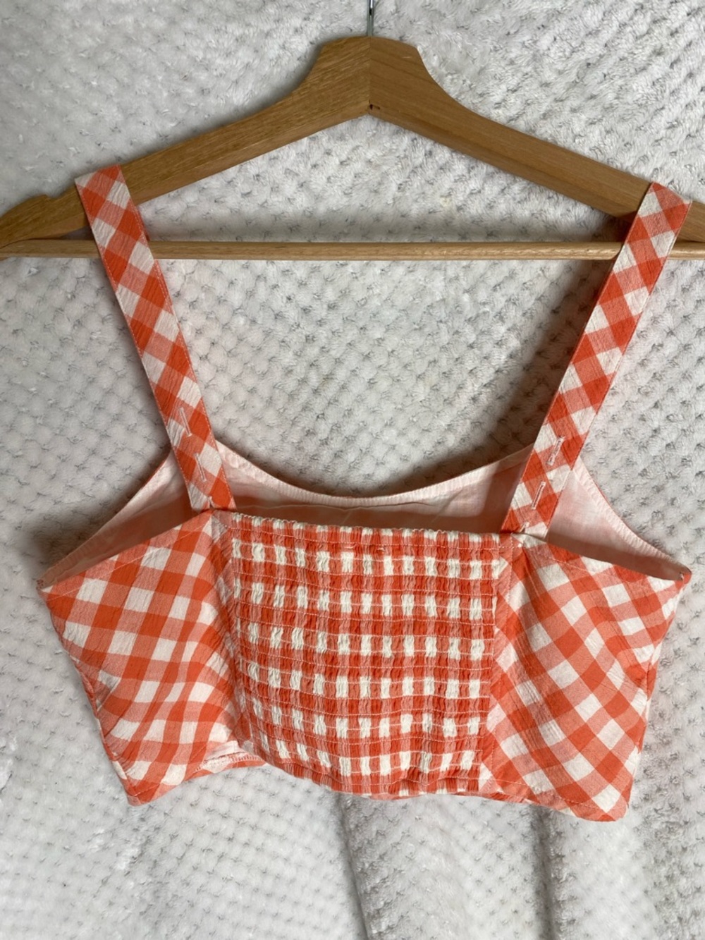Aerie Melon Gingham Crop Top - Picture 4 of 4